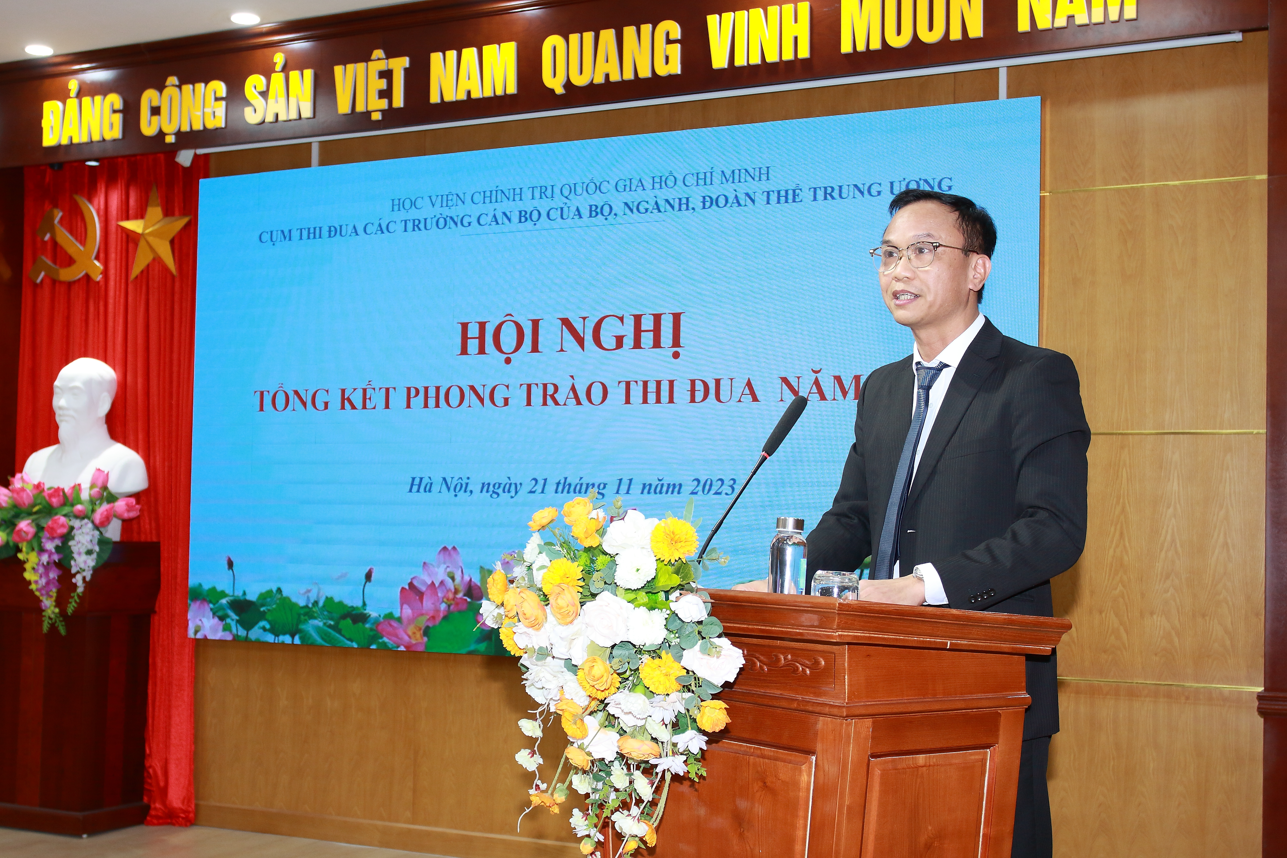 Hội nghị tổng kết phong trào thi đua năm 2023 của Cụm thi đua các trường Cán bộ của các Bộ, ngành, đoàn thể, Trung ương