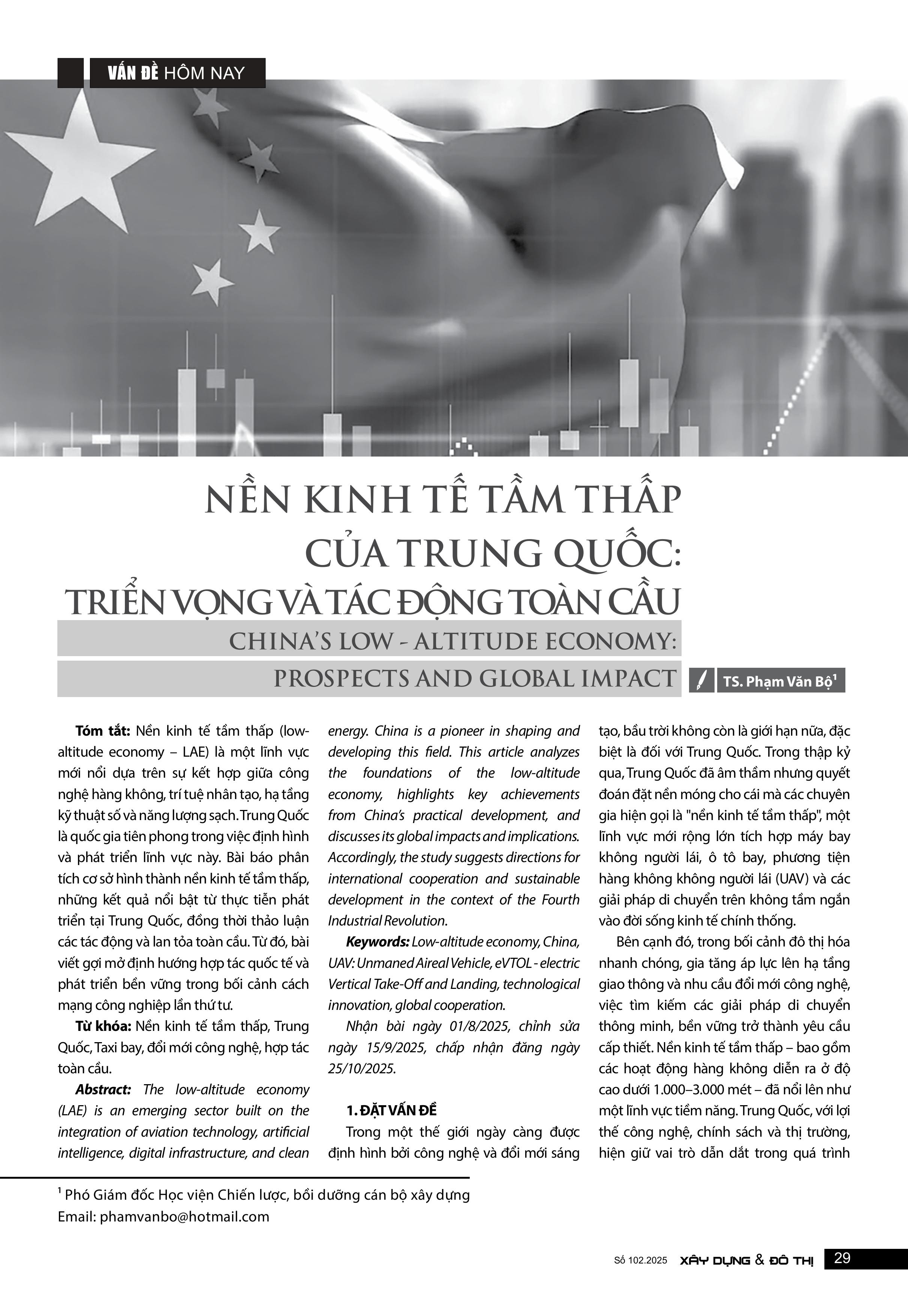 Nền kinh tế tầm thấp của Trung Quốc: Triển vọng và tác động toàn cầu