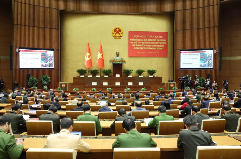 Đảng ủy Bộ Xây dựng kết nối Hội nghị toàn quốc quán triệt, triển khai thực hiện Nghị quyết số 79-NQ/TW, Nghị quyết số 80-NQ/TW của Bộ Chính trị