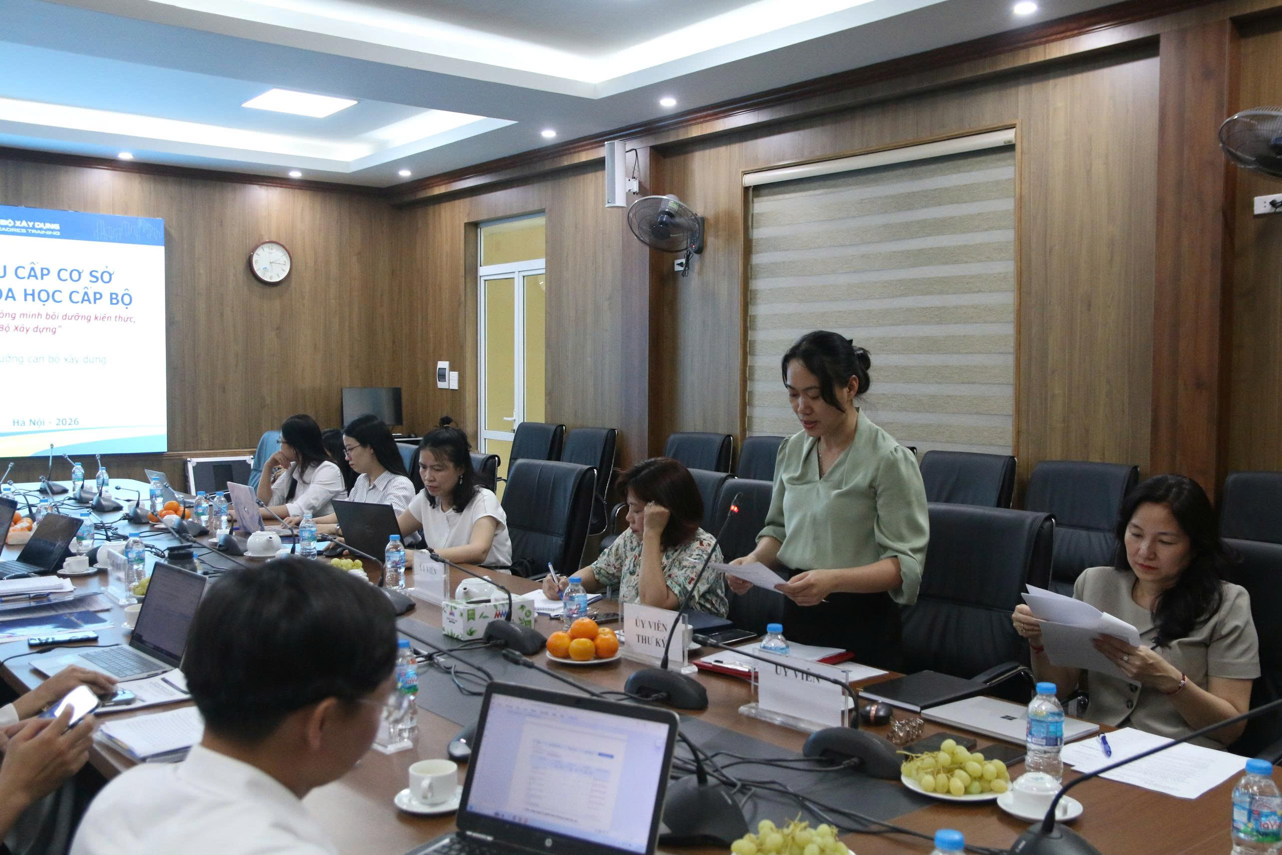 Nghiệm thu cấp cơ sở đề tài khoa học cấp Bộ: Phần mềm học tập thông minh cho công chức, viên chức ngành Xây dựng được đánh giá Xuất sắc