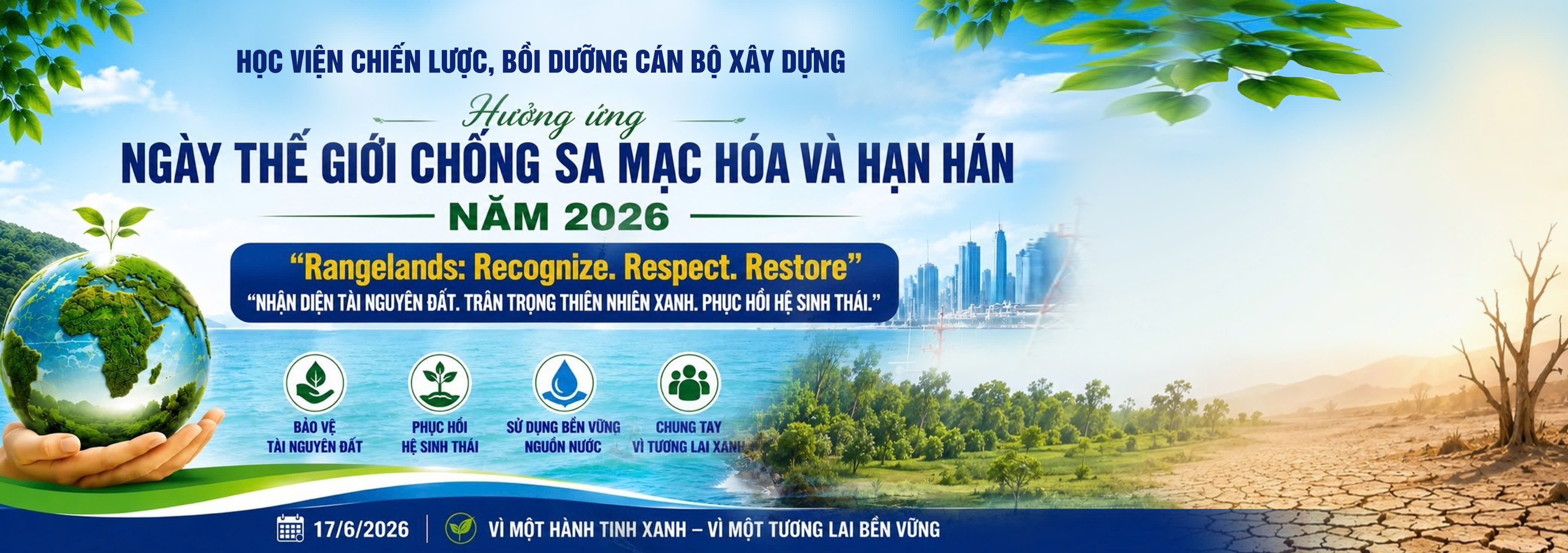 Tuyên truyền các hoạt động hưởng ứng ngày Thế giới chống sa mạc hóa và hạn hán năm 2026