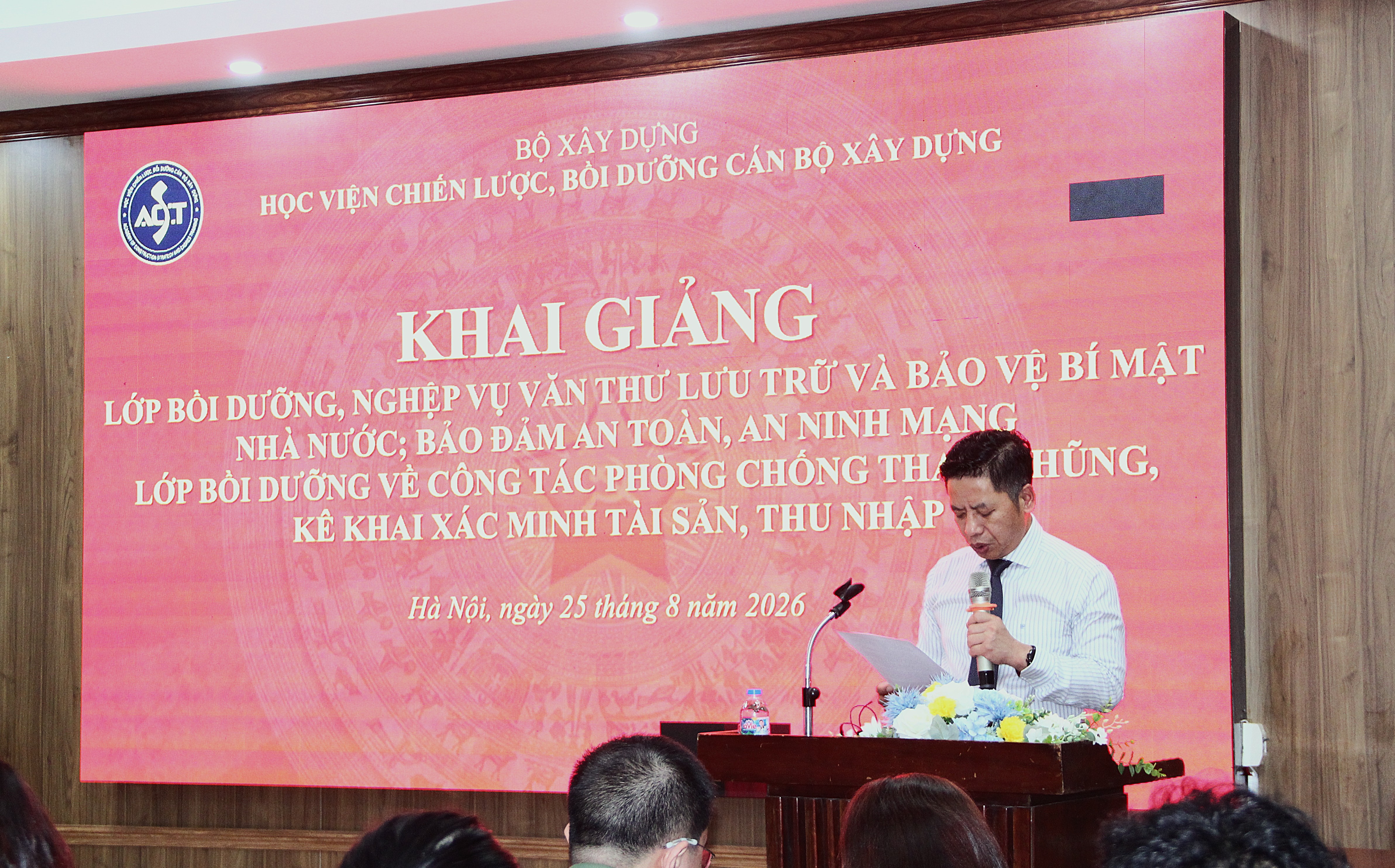 Học viện Chiến lược, bồi dưỡng cán bộ xây dựng khai giảng Lớp bồi dưỡng nghiệp vụ văn thư lưu trữ và bảo vệ bí mật nhà nước, bảo đảm an toàn, an ninh mạng