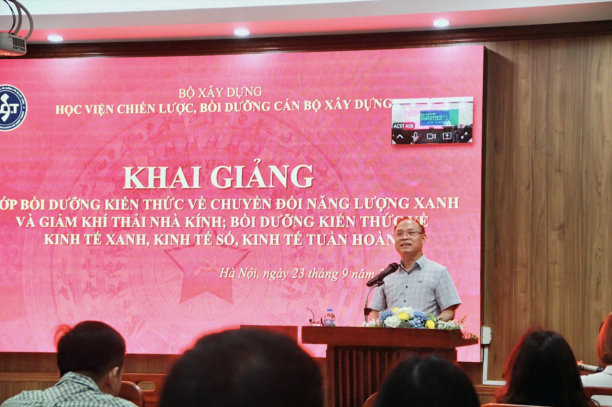 Học viện ACST khai giảng Lớp bồi dưỡng kiến thức về chuyển đổi năng lượng xanh, giảm phát thải khí nhà kính năm 2026